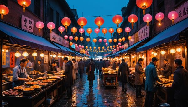 Marchés nocturnes et street food incontournable