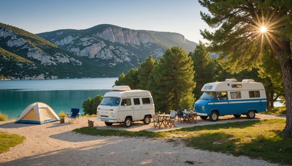 Vacances en camping a esparron de verdon
